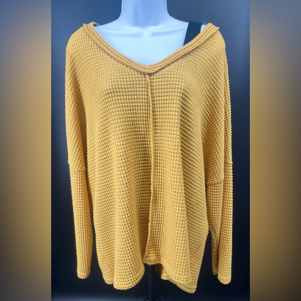 Oversized Mustard Yellow Blouse
